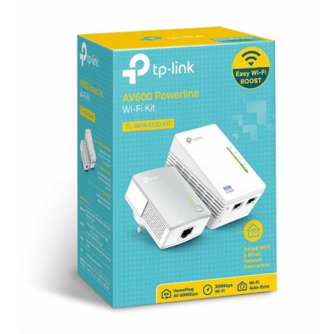 TP-LINK | Powerline Adapters Kit | TL-WPA4220 KIT | 10/100 Mbit/s | Ethernet LAN (RJ-45) ports 2 | 802.11n | 2.4GHz | Wi-Fi data - 4